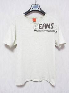 BEAMS ビームス ロゴ EXPRSSION PERSONA 半袖 Tシャツ メンズ M　 yg6399