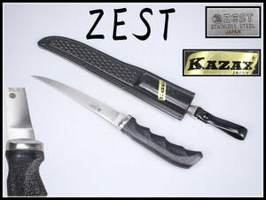 【秀】WA447 【ZEST】 ゼスト ZEST アウトドア ナイフ 狩猟刀／美品！ｒ