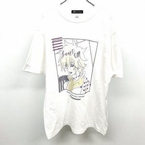 【新品】arma bianca SHAMAN KING シャーマンキング ファウストVIII世 lette-graph Tシャツ TVアニメ 半袖 綿100% 3XL XXXL 白 レディース