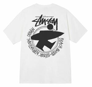 新品　未使用　STUSSY S beach roots tee surfer ステューシー　ビーチルーツ　Tシャツ surf man 白