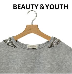 ビューティアンドユース　BEAUTY＆YOUTH　スタッズ　Tシャツ