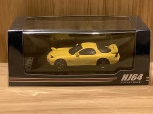 未開封 ホビージャパン 1/64 アンフィニ RX-7 TYPE RS FD3S カスタムバージョン サンバーストイエロー