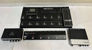 マルチエフェクターなど音楽機器4台まとめLINE6 ライン6 POD HD500X CAJ Loop and Link behringer UMC204HD steinberg UR22 ジャンク品