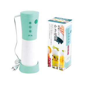 クールリッチ 電動ハンディかき氷器 ミントグリーン ※表示在庫数で販売終了となります。