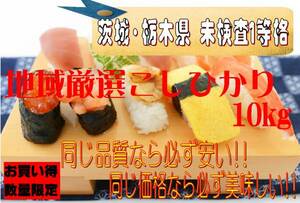 新米　令和５年産　地域厳選こしひかり 【茨城県・栃木県未検査】10kg