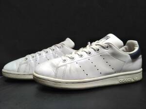 adidasアディダス2016年製★限定スタンスミスSTAN SMITHレザー色ホワイト/ネイビー(白/紺)22.5㎝US4.5中古品M20325