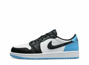 Nike WMNS Air Jordan 1 Low OG "Black and Dark Powder Blue/UNC" 27.5cm CZ0775-104