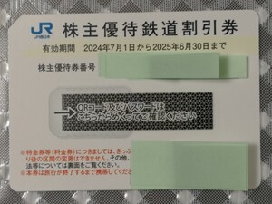 ①JR西日本 株主優待割引券 １枚　2025年6月30日まで有効