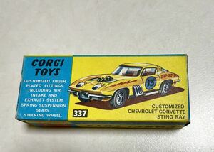 コーギー CORGI TOYS コルベット スティングレイ カスタマイズド の箱 Corvette StingRay BOX レア
