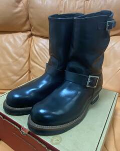 【美品】REDWINGREDWING (レッドウィング) 2268 ENGINEER BOOTS(エンジニアブーツ) 黒　27cm