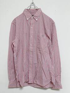 送料230円〜 美品 Stussy ステューシー x THOMAS MASON トーマスメイソン コラボ ストライプ柄 長袖シャツ size S 