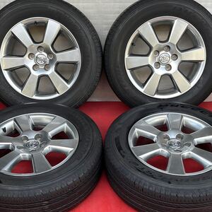 60%溝有。TOYOTA ハリアー 30系 純正 17インチ×6.5J +35 5穴 114.3 BRIDGESTONE 225/65R17ラジアル4本。RAV4 ヴァンガードレクサス NX等