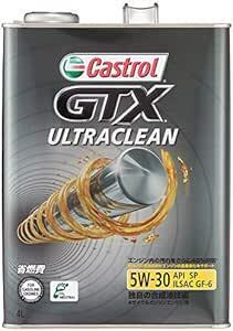 カストロール(Castrol) エンジンオイルGTX ULTRACLEAN 5W-30 API SP 4L 4輪ガソリン車専用 部