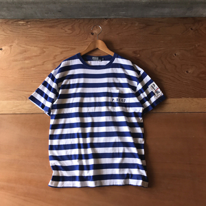 90s POLO by RALPH LAUREN RL-67 ボーダー Tシャツ メンズ M ポケT ラルフローレン ヴィンテージ 古着