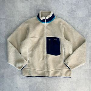 ●極美品【クラシックレトロX】patagonia パタゴニア 23055FA13 フリースジャケット/ボアブルゾン/サイズL/メンズ/アウトドア