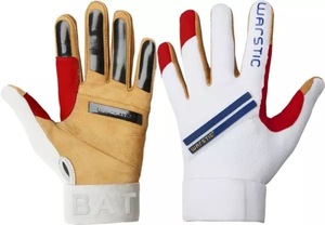 ★USサイズ XL（日本2XLサイズ）★ ウォースティック バッティンググローブ Warstic Workman3 Batting Gloves レッド ホワイト ブルー