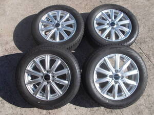 ●即決●5.5J-15 ＋50 BS BALMINUM＆185/60R15 BS ブリザック VRX2 4本 フィット シャトル インサイト フィットハイブリット 185/60-15 4本