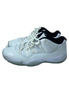 NIKE◆AIR JORDAN 11 RETRO LOW_エアジョーダン 11 レトロ ロー/27.5cm/WHT