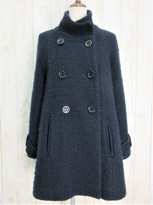 Loungedress/ラウンジドレス：ウール コート ネイビー レディース/婦人/中古/USED