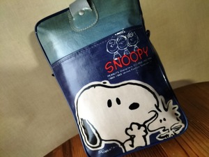 ●昭和レトロ SNOOPY シューズケース スヌーピーシューズバック 希少 珍品★上履き入れ