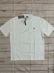 新品　タグ付き　ラコステ　Tシャツ　LACOSTE 白　ホワイト　XL 未使用　 半袖　 白