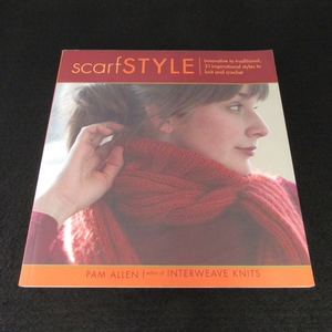 英語 洋書 編み物本 『scarf STYLE』 ■送170円　エレガントで独創的な31のスカーフ　●