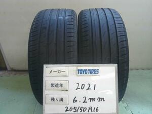 中古 トーヨー タイヤ 205/50R16