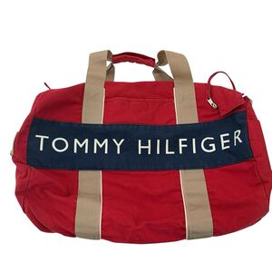 TOMMY HILFIGER ボストンバッグ レッド トミーヒルフィガー ブランド バッグ ショルダーバッグ トートバッグ