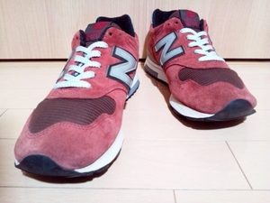 NEW BALANCE ニューバランス M1400CT キャンティ MADE IN USA 米国製 WOLVERINE ウルヴァリン ピッグスキンスエードレザー 赤 レッド 27.5