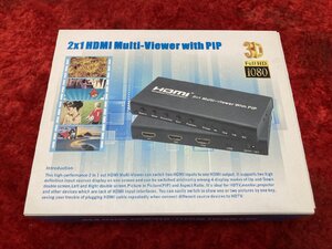 11-08-532 ◎AJ 配電用品 分配 切り替え機 4K HDMI マトリックス切替機　2×1 HDMI マルチビューアー PIP　未使用品