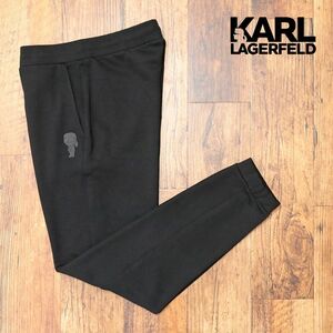 23秋冬/KARL LAGERFELD/Mサイズ/美脚ジョガーパンツ 705403 533910 スウェット アイコン＆ロゴ ストリート 新品/黒/ブラック/jc124/