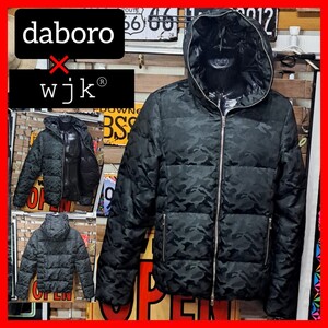 定価8.2万　限定100着生産　wjk×daboro ダブルジェーケー　ダボロ　カモフラ　ダウンジャケット　4 ブラック