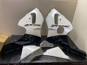 ZX-12R KAWASAKI 純正 サイドカウル (計4点 シロ) サイドカバー ミドルカウル ロアカウル 55028-1382 / 55028-1383 ZX12R