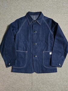 アットラスト デニム カバーオール LOT677J 36 ATLAST TIMEWORN Butcher products ブッチャープロダクツ TIMEWORN CLOTHING ライダース