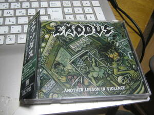 EXODUS エクソダス / ANOTHER LESSON IN VIOLENCE アナザー・レッスン・イン・ヴァイオレンス 帯付CD ポスター付