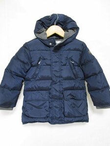 【送料込】[キッズ/子供服]　il gufo　イルグッフォ　ダウンコート　100cm　紺　ネイビー　フード　男の子用 /n471565