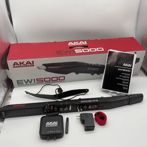 NO2144 Akai Pro EWI 5000 黒 ウインドシンセサイザー 電子管楽器 ワイヤレス サウンドエディット イーウィ