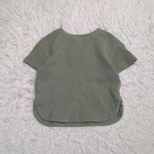 【送料無料】GU　ジーユー　ワッフル　Tシャツ　100㎝　キッズ　子供服