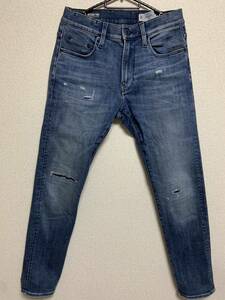 G-STAR RAW(ジースターロー) REVEND FWD SKINNY DPT Slim Jeans ダメージ スキニーデニム