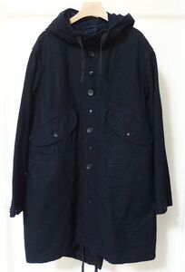 Engineered Garments エンジニアードガーメンツ Highland Parka 20oz Melton ハイランド パーカー S 紺 モッズコート