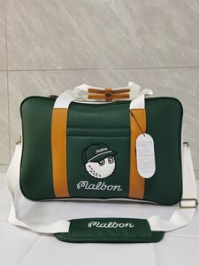 在庫僅かSale値下げ★マルボンゴルフ★malbon golf★ボストンバッググリーンCOLOR　マルボンゴルフグリーン在庫僅か