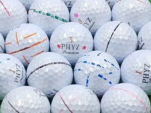 ★AB落書き★BRIDGESTONE GOLF PHYZ Premium 2014年モデル ゴールドパール 60個