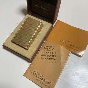 希少 S.T.Dupont デュポン ライン1 GP ライター 喫煙具 タバコ 煙草 ヴィンテージ アンティーク ゴールド GOLD 箱付 レトロ 0003