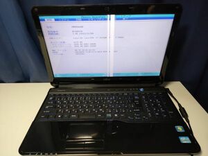 【ジャンク】富士通 LIFEBOOK AH56/G FMVA56GBX i7仕様(CPU等欠品) BIOS起動可能 マザーボード 液晶パネル キーボード【動作確認済み】