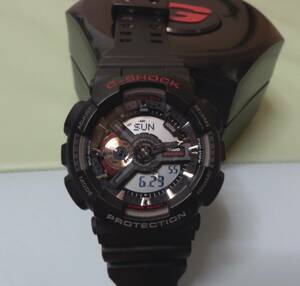 定価1.5万 G-SHOCK GA-110-1AJF オートLED ワールドタイム 取説付き 2011モデル 2024.2月電池交換済 ユニセックス可 正規品 箱は付きません