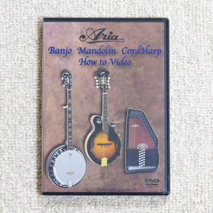 【新品・未開封】ARIA◆Banjo /Mandolin / Cord Harp ◆How to Video【入門 教則DVD】マンドリン ５弦バンジョー コードハープ【送料無料】