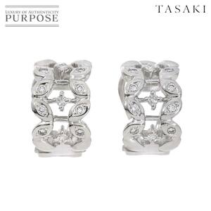 タサキ TASAKI ダイヤ 0.08/0.08ct イヤリング K18 WG ホワイトゴールド 750 田崎真珠 Earrings Clip on 90236334