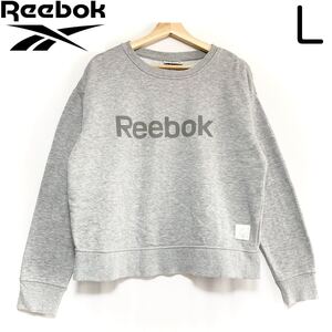 輸入古着 Reebok リーボック スウェット トレーナー 染み込み ロゴプリント