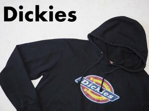 ☆送料無料☆ Dickies ディッキーズ USA直輸入 古着 プルオーバー ロゴ 裏起毛 パーカー メンズ Ｍ ブラック トップス 中古 即決