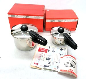 1000円スタート 鍋 2点まとめ Fissler フィスラー vitavit ビタビット 圧力鍋 6L 2.5L キッチン用品 調理器具 11 HH4003